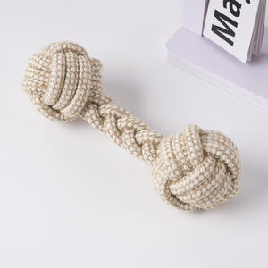 Knot yavru diş çıkarma Tug römorkör oyuncak <span class=keywords><strong>Pet</strong></span> köpek oyuncağı çiğnemek oyuncaklar doğal kenevir pamuk dayanıklı interaktif kapalı kullanım eğitim halatı oyuncaklar - Product Image 3