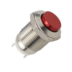 Interruptor de Botón <span class=keywords><strong>Pulsador</strong></span> Momentáneo Electrónico Impermeable de 12mm 1NO para Arranque de Coche, Bocina, Campana, Construcción Metálica - Product Image 3