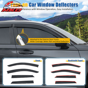 Pare-soleil et pare-pluie en acrylique pour Chevrolet Blazer EV 24-26, 4 pièces, design fin - Product Image 2