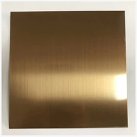 Tôles d'acier inoxydable plaqué or 8K, finition miroir, mat et brossé, en titane et acier inoxydable 201, 304, 316, 430 pour la décoration de bâtiments