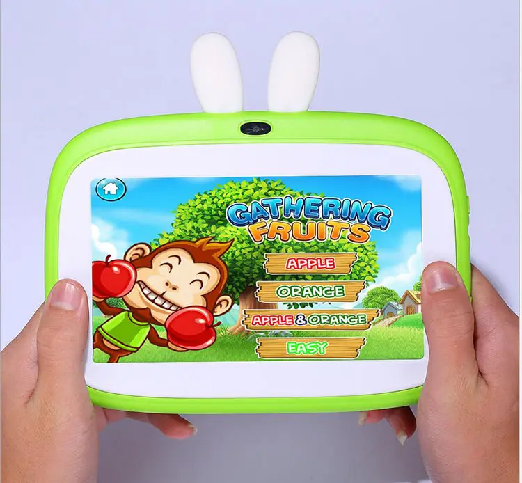 El mejor regalo para tableta infantil Aplicación educativa preinstalada tableta pequeña pc 7 pulgadas Android 6,0 Cámara dual