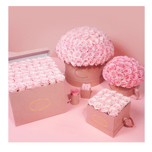 Cúpula de rosas preservada <span class=keywords><strong>rosa</strong></span> de lujo personalizable Arreglos de rosas eternas para el Día de San Valentín Regalos novedosos - Product Image 1