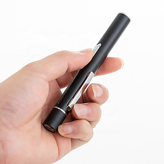 Portable Pen Light Led Flashlight Stainless Steel Mini Rechargeable Flashlight Small Strong