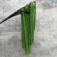 Tanaman Amaranth Buatan Realistis Kustom Daun Merah Gantung untuk Pernikahan Hari Valentine Vas Buket Rangkaian Bunga