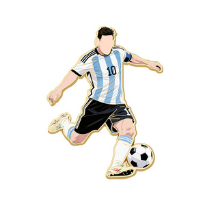 Pins Esmaltados de <span class=keywords><strong>Estrellas</strong></span> del Fútbol 2026: Insignias de Messi, Ronaldo, Neymar, Mbappé para Fans del Torneo de Fútbol de EE. UU., Canadá y México - Product Image 5