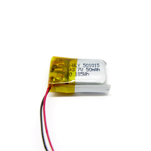 <span class=keywords><strong>Bater</strong></span>ía pequeña de polímero de litio para auriculares inalámbricos, recargable, 501015 v, 50mah, OEM, 3,7 - Product Image 2