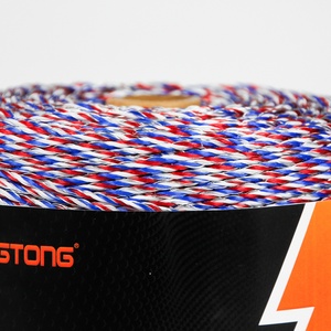 ลวดไฟฟ้าโพลีไวร์แบบหนา 500 เมตร ขนาด 3 มม. สีขาวเทา แรงดึงสูง ความต้านทานต่ำ ทนทาน ป้องกันรังสียูวี เป็นมิตรกับสิ่งแวดล้อม สำหรับรั้วม้า - Product Image 2