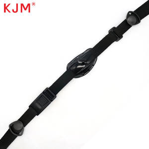 Logo personalizzato accessori casco moto PVC plastica 20mm sottogola con fibbia - Product Image 5