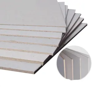 wholesale 750gsm rigid laminated round angle grey paper board