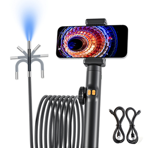 Endoscope 6 LEDs Semi-Rigid <b>Cable</b> Handheld 6mm/8mm Precise regulation Borescope Waterproof Inspection <b>Camera</b> - Product Image 1