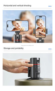 P02 KI-Überwachung Gimbal faltbares Smartphone Rotation Gimbal Handy Videoaufnahme Desktop-Überwachung Vlog-Stabilisator für iPhone 15 - Product Image 3