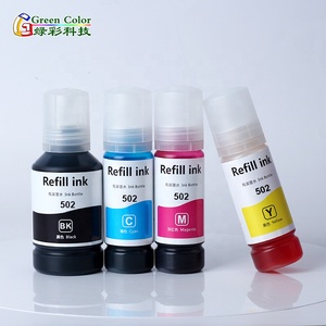 Fourniture directe d'usine 502 encre de Sublimation pour <span class=keywords><strong>epson</strong></span> <span class=keywords><strong>Eco</strong></span> Printer ET4760 réservoir d'encre ET3710 ET4750 ST4000 3750 transfert de presse à chaud - Product Image 1