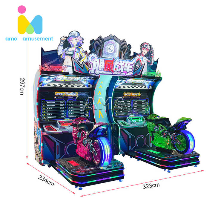 AMA Super Bike Indoor Arcade Racing Simulator Coin Operated Moto Racing ...