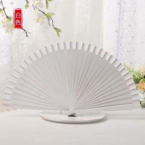 Éventail pliable en bambou style vintage japonais, peint à la main, portable, artisanal pour femme, motif vague, style rétro - Product Image 6