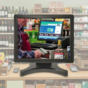 Écran tactile POS résistif TFT LCD 15 pouces <span class=keywords><strong>Taiwo</strong></span> TW15001-Z4 4 fils avec interface D-SUB/HD et support TMB02 pour système de caisse - Product Image 1