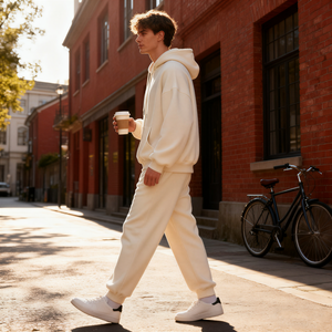 TKAN361 Fabricant Vente en gros de sweats à capuche surdimensionnés en coton éponge français pour hommes sweat à capuche zippé imprimé de logo personnalisé pour homme - Product Image 2