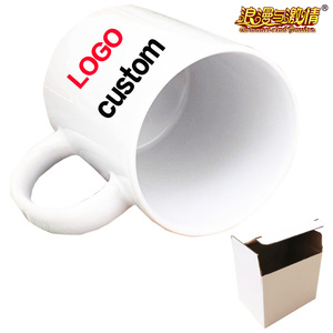 Tasses à sublimation magiques en céramique blanche avec poignée en forme de cœur pour café, thé, eau, latte – Tasses chauffantes de 11 oz pour sublimation - Product Image 6