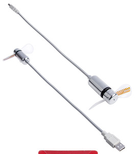 Bán Trực Tiếp Quạt Thời Gian USB Linh Hoạt 360 Độ Quạt Đồng Hồ Hình Rắn Dạ Quang Cho Máy Tính Xách Tay Đồng Hồ USB Quạt Flash Mini Có Đèn LED - Product Image 5