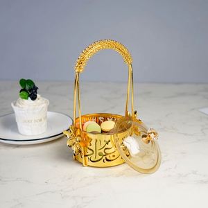 Cesta de Frutas Metálica de Lujo Retro, Elegante y Delicada, para Té de la Tarde, Mesa de Postres, Bandeja para Frutas y Pasteles - Product Image 1