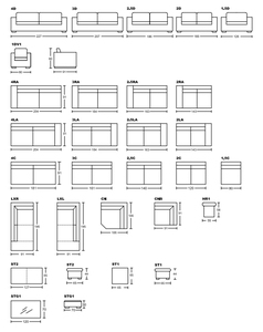 Sofá seccional modular de esquina en forma de L en la nube minimalista moderno, sofá interior de lujo para sala de estar para villas y salas - Product Image 5