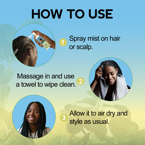 Spray sin Enjuague para Trenzas, Nutre y Suaviza el Cabello, Champú sin Enjuague para Trenzas, Limpieza Profunda y Refrescante, Fácil de Usar - Product Image 6