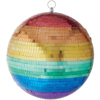 Boule Disco Miroir Suspendue en Verre Argenté, Décoration de Noël, Décoration de Noël, 2cm-100cm