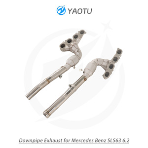 Colector de Escape de Acero Inoxidable YT para Mercedes Benz SLS63 6.2 con Catalizador y Aislamiento Térmico, Piezas de Auto de Alto Rendimiento - Product Image 6