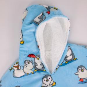 Top Quality Penguin Print <b>Blanket</b> <b>Hoodie</b> Custom <b>Oversized</b> <b>Hoodie</b> <b>Blanket</b> - Product Image 4
