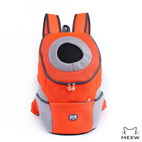 Sac à dos respirant en maille pour animaux de compagnie avec fenêtre de sortie ronde, sac de transport portable pour petits chats et chiots