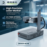 Máquina de Marcado y Grabado Láser UV de Escritorio de 3W 5W para Logotipos en Superficies no Metálicas como Vidrio y Plástico/Máquina de Marcado Láser de Fibra de 20W