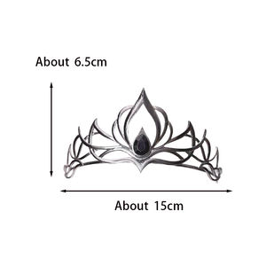 15cm accessori <span class=keywords><strong>sposa</strong></span> europea e americana corona in lega copricapo principessa abito da <span class=keywords><strong>sposa</strong></span> corona accessori corona per Halloween - Product Image 6