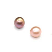 Perles d'eau douce naturelles de qualité AAA, 9-12 mm, de couleur violette, baroques, Edison, en vrac, avec évaluation d'un tiers
