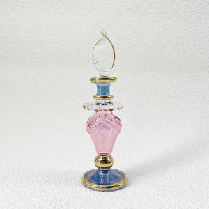 Egyptische Parfumfles Geavanceerde Handgemaakte 10 Cm Essence Oliefles Gesneden Met Fijne Gouden Rand Glazen Decoratie Parfumfles - Product Image 6