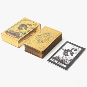 Baraja de Tarot <span class=keywords><strong>Premium</strong></span> con Lámina Dorada PET |   Black White Rider-Waite |   Set de Regalo Coleccionable Sun Totem - Product Image 1