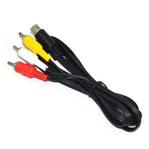 Cable de Video AV RCA de 1.8M, 9 Pines, de Juego a 3 RCA para <span class=keywords><strong>Sega</strong></span> Genesis 2 3 II III para Saturn, Duradero - Product Image 3