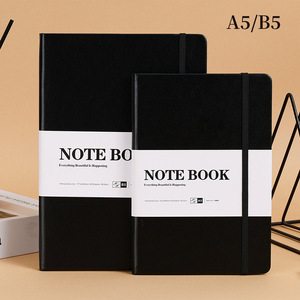 A5 B5 PU Cứng Bìa Máy Tính Xách Tay Bookmark Ban Nhạc Đàn Hồi Cuộc Họp Phút Nhật Ký Trường Văn Phòng Văn Phòng Phẩm Nhà Cung Cấp Biểu Tượng Tùy Chỉnh - Product Image 5