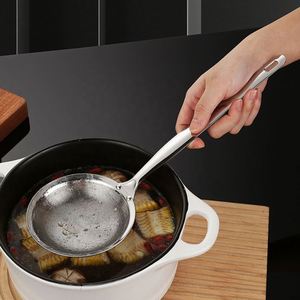 Colador de Alimentos de Malla Fina de Acero Inoxidable con LOGO Personalizado, Cuchara Multifuncional para Desgrasado de Ollas Calientes, Espumadera para Grasa y Espuma, Apto para Lavavajillas - Product Image 5