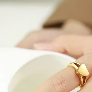 Zhongzhe Urn cincin untuk wanita hati cinta baja nirkarat dapat dibuka abu cincin peringatan kenang-kenangan hadiah cincin - Product Image 5
