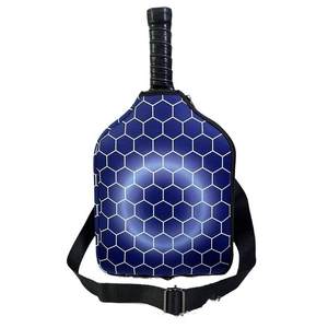 Sac de raquette de pickleball imperméable sans bords en néoprène, housse bandoulière, étui pour raquette de tennis, personnalisable OEM, vente en gros - Product Image 1