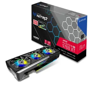 Safir kualitas tinggi AMD Radeon RX 5700 XT 8 GB Nitro + kartu grafis Gpu komputer untuk Gaming 5700XT