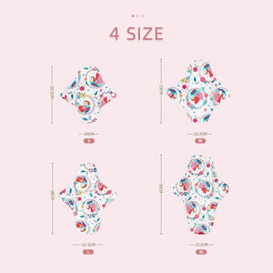 Happy Flute Tela de bambú lavable reutilizable Mama Almohadilla sanitaria menstrual Panty Liners Almohadillas sanitarias Servilleta Algodón de bambú Mama - Product Image 5