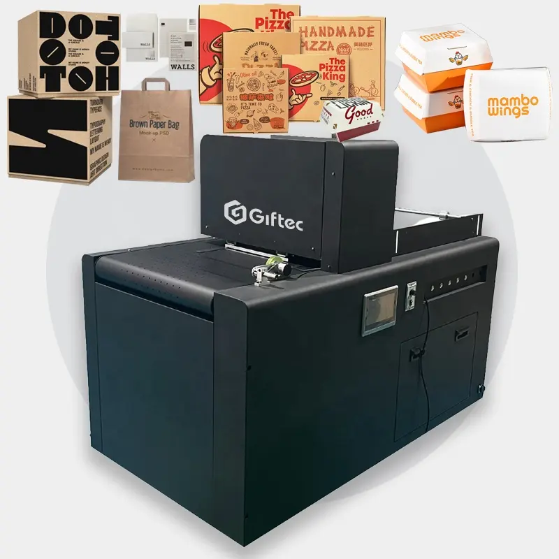 La más nueva máquina de impresión plana A3, impresora de inyección de tinta multifuncional de un solo paso para embalaje, bolsa de papel, caja de regalo personalizada