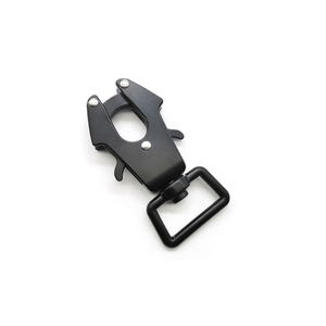 Abrazaderas de cinturón con Clip de rana de liberación de mascotas con autobloqueo negro Hebillas de collar de hardware Tipo de ganchos Enlace de conexión - Product Image 3