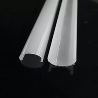 Profilé de montage en U facile à installer en PVC, solution sans perçage avec couvercle pour éclairage LED