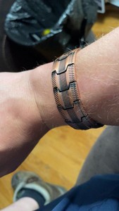 <span class=keywords><strong>Bracciale</strong></span> di rame per gli uomini, 3X Ultra forza bracciali magnetici, 99.99% puro rame <span class=keywords><strong>con</strong></span> 3500 Gauss magneti al neodimio, regolabile - Product Image 6