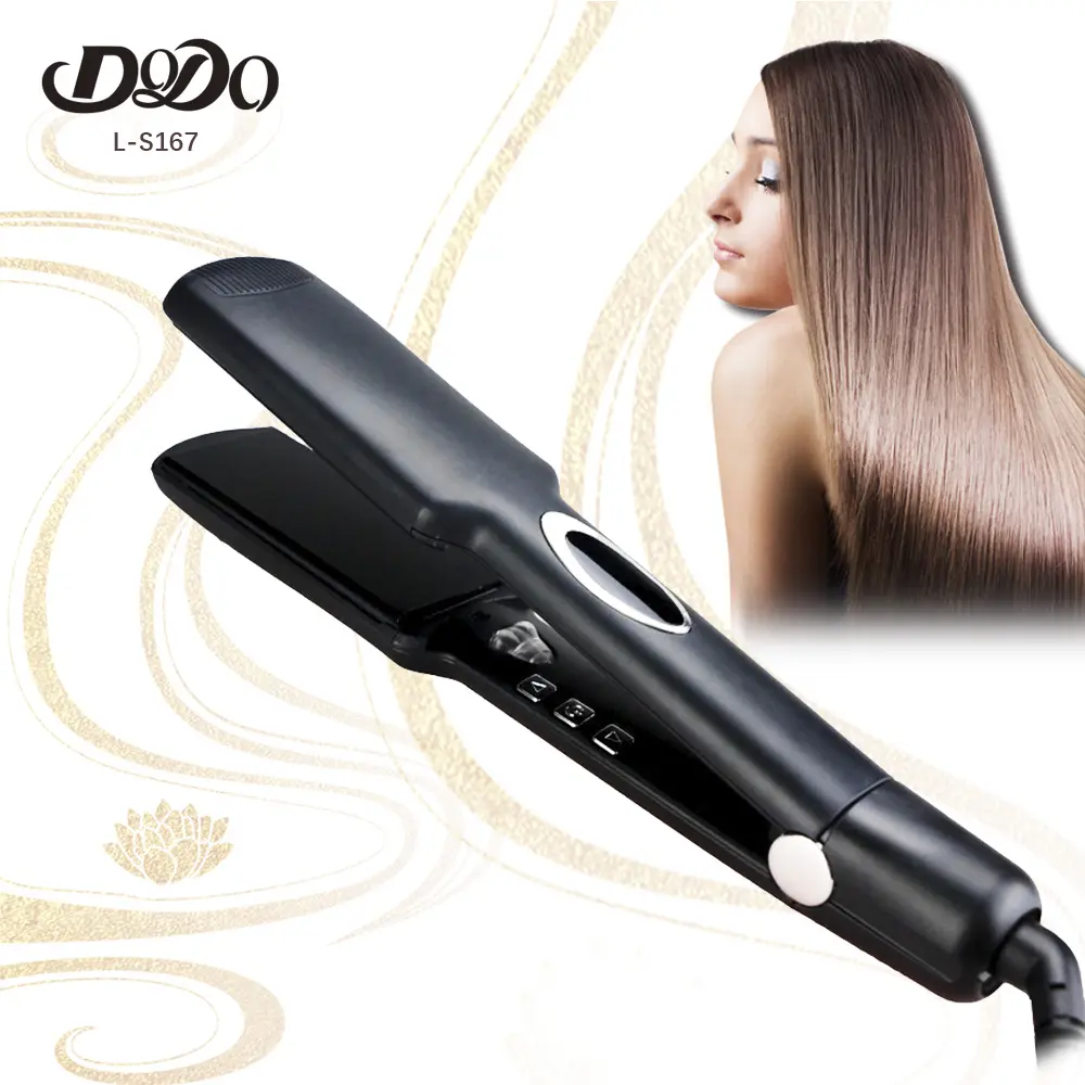 Top Hot Beauty Salon Tools Sets Best Selling Flat Shoes Straightener Brand Hair Brown Ceramic Ionic Iron Plate Cordless Mini