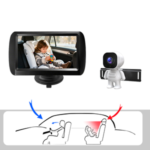 HD Night Vision Adjustable Brightness Baby for Backseat 4.3 Inch Monitor Rear-Facing Kids Infants YB-403CA-SR Baby Ca - Product Image 1