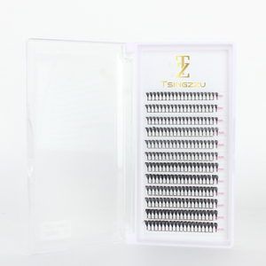 Cils en PBT, volume doux, style Manga, pour cosplay, avec pointes, préfabriqués, fabriqués à la machine, 12 rangées, design imprimé <span class=keywords><strong>3D</strong></span>, cils en tour - Product Image 5