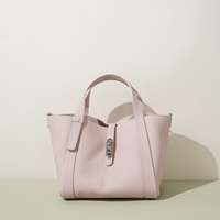 Nouveau Sac à Main Tendance en Cuir Véritable Couleur Unie Printemps 2026, Style Panier, Simple, Polyvalent, Haut de Gamme, pour le Quotidien, Porté Épaule