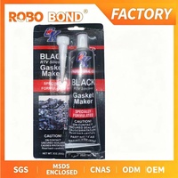 Mastic silicone RTV transparent Teson T-503, adhésif et scellant résistant à la chaleur et au froid pour la construction et l'automobile
